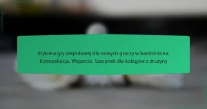 Etykieta gry zespołowej dla nowych graczy w badmintona: Komunikacja, Wsparcie, Szacunek dla kolegów z drużyny