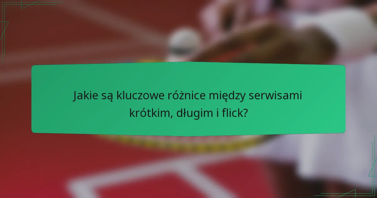 Jakie są kluczowe różnice między serwisami krótkim, długim i flick?